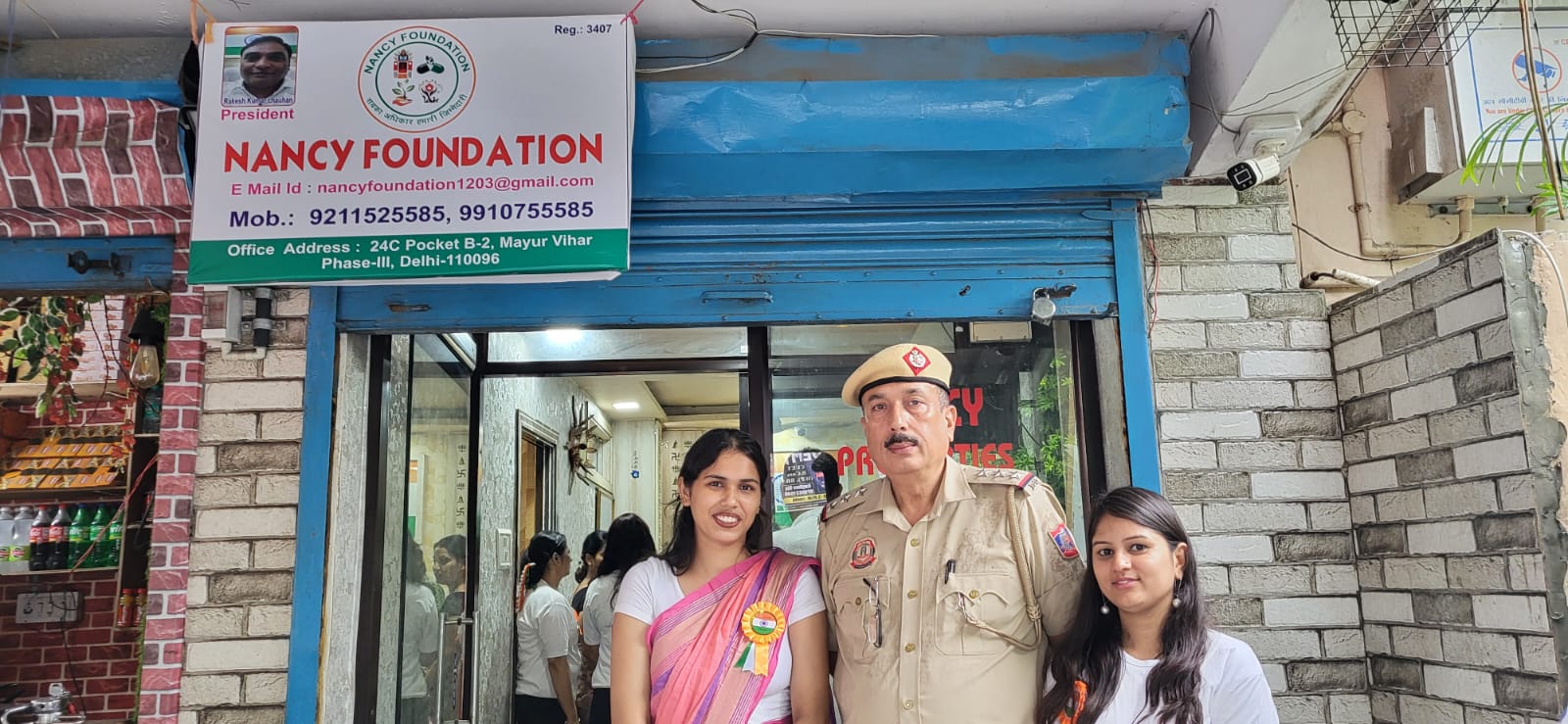 A doctor at a mobile health camp.