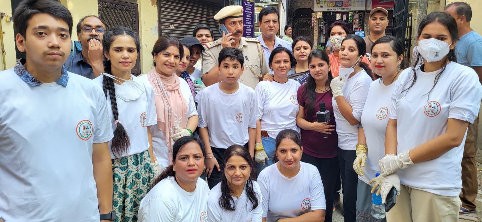 A doctor at a mobile health camp.